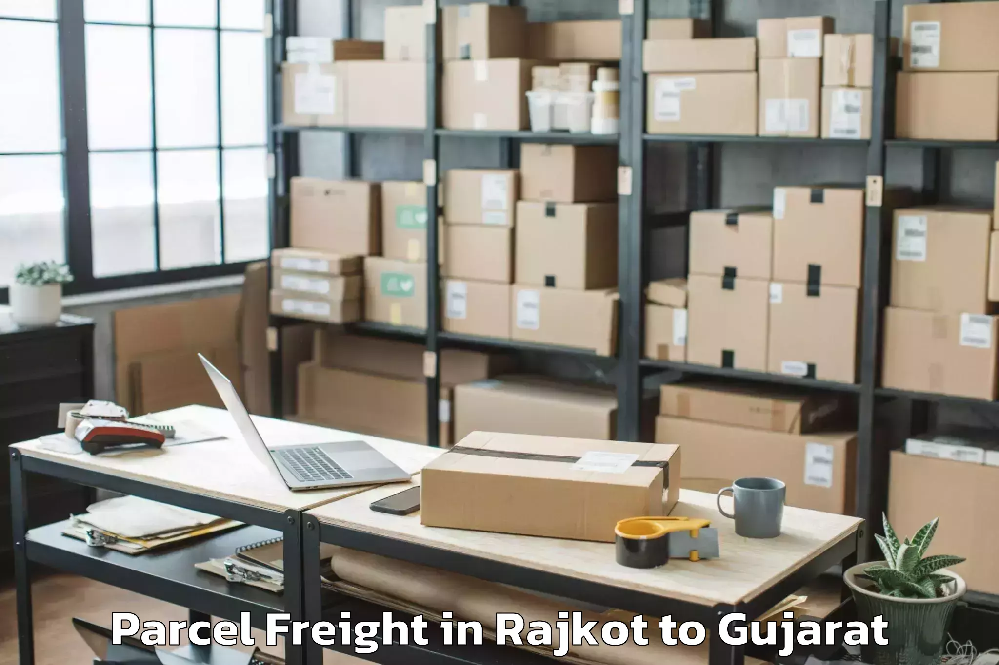 Top Rajkot to Badoda Parcel Freight Available